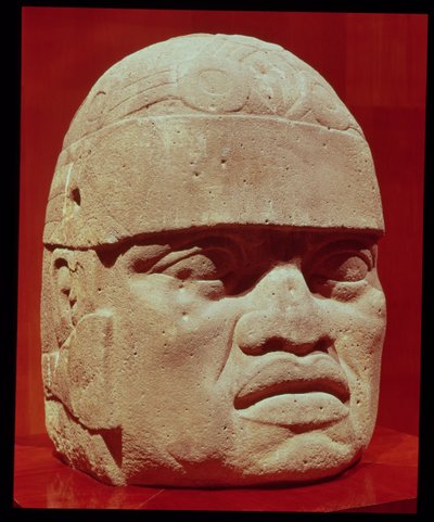 Colossal Head, Olmec by Pre Columbian